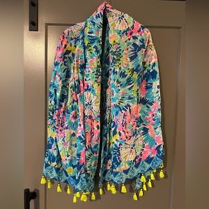 Lilly Pulitzer Resort Tassel Scarf/Wrap/Cover-Up